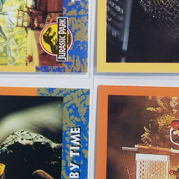 Vintage JP Topps Trading Cards Lot of 10 Jurassic Park Movie Cards Lot #14 - Picture 4 of 10